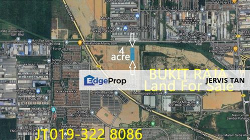 Bukit Raja 2 Adjoining Front & Back Industrial Land 4 Acre For Sale, Selangor, Bandar Bukit Raja