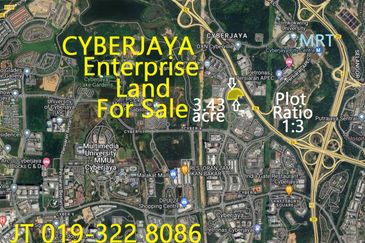 Cyberjaya Enterprise Land 3.43 Acre For Sale - Ideal For Commercial Mixed Property Development