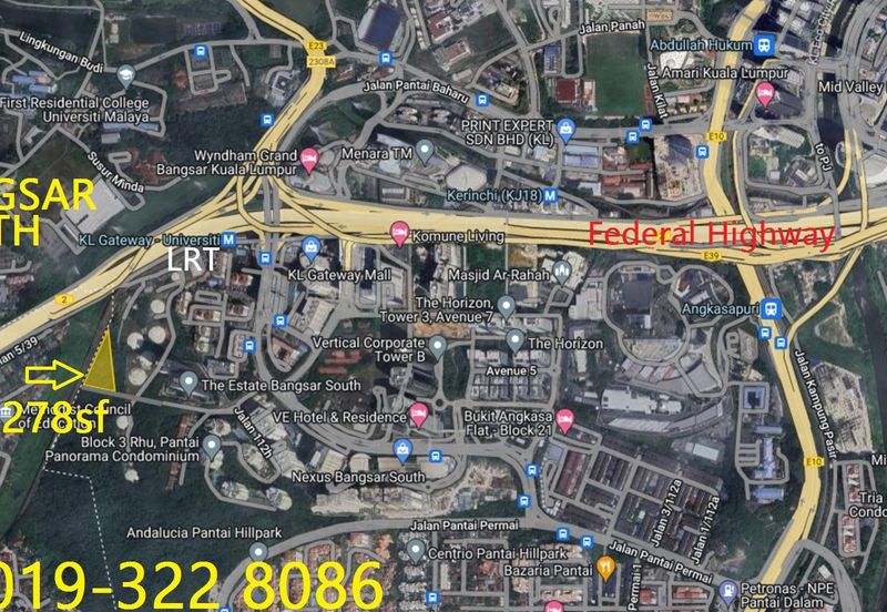 Bangsar South Land For Sale - Ideal For Boutique Hotel Development