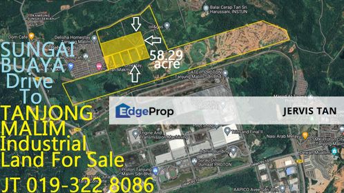 Bandar Sungai Buaya Drive To Tanjong Malim 58.29 Acre Industrial Land For Sale, Selangor, Rawang