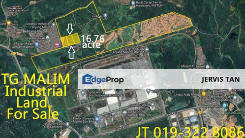 Tanjong Malim 3 Adjoining Light & Medium Industrial Land For Sale, Perak, Tanjung Malim