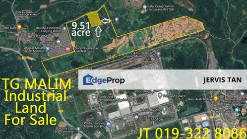 Tanjong Malim Hi-Tech Industrial Land 9.51 Acre For Sale, Perak, Tanjung Malim