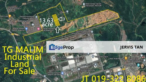 Tanjong Malim 2 Adjoining Hi-Tech Industrial Land [front & back] 13.63 Acre For Sale, Perak, Tanjung Malim