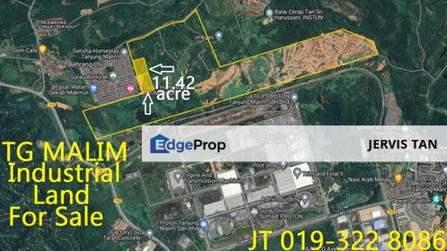 Tanjong Malim 2 Adjoining Light Industrial Land [front & back] 11.42 Acre For Sale, Perak, Tanjung Malim