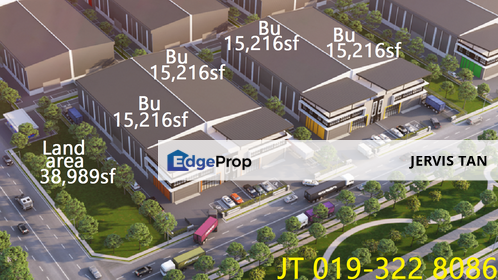 Jenjarom 4 Adjoining Factory-Warehouse-Office BU60,864 For Sale , Selangor, Jenjarom