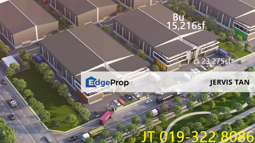 Jenjarom Semi Detached Factory-Warehouse-Office  La23,275sf  BU15,216sf For Sale , Selangor, Jenjarom