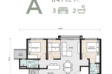 New Launch 3 Rooms Condo Dwitara Residences @ Surya PJ South Bandar Sunway Petaling Jaya For Sale