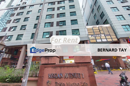 Fully Furnished Office Space MRT LRT Megan Avenue 1 @ KL City Kuala Lumpur For Rent, Kuala Lumpur, KL City