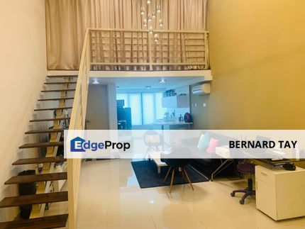 Freehold Fully Furnished Studio Duplex Unit LRT Subang Soho One Soho Subang Jaya For Sale, Selangor, Subang Jaya