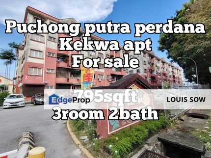 Kekwa Apartment medium cost /guarded/full loan/mark up , Selangor, Puchong