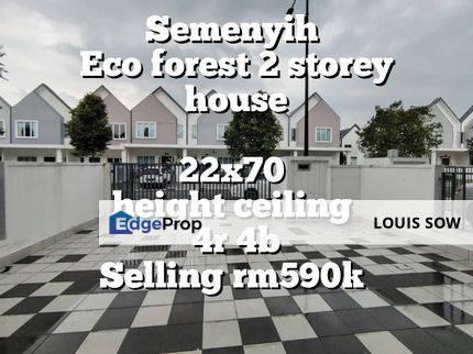 Eco forest 2storey house. Height ceiling.24 hour security, Selangor, Semenyih