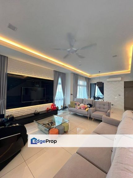 Nice Renovated Partially Furnished Unblock View Double Storey Semi D House @ The Cove For Sale , Johor, 