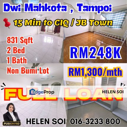 Tampoi Dwi Mahkota Apartment, Johor, Johor Bahru