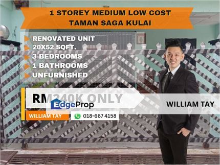 🔥[𝐅𝐨𝐫 𝗦𝗮𝗹𝗲]🔥 𝟭 𝗦𝘁𝗼𝗿𝗲𝘆 𝗠𝗲𝗱𝗶𝘂𝗺 𝗟𝗼𝘄 𝗖𝗼𝘀𝘁 | 𝗧𝗮𝗺𝗮𝗻 𝗦𝗮𝗴𝗮 𝗸𝘂𝗹𝗮𝗶 𝗝𝗼𝗵𝗼𝗿📌𝐑𝗠𝟮𝟰𝟬𝗞‼️, Johor, Kulai