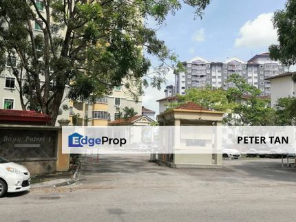 Bayu Puteri 1 Apartment Near Ciq Town area Partial Furnished For Sale, Johor, Johor Bahru