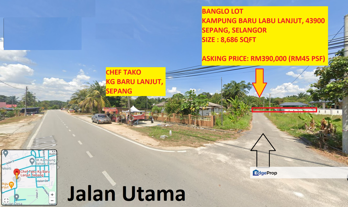 Cheapest Land Near KLIA Bungalow Lot Corner, Selangor, Sepang