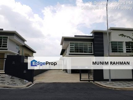 1.5 Storey Semi-D Perindustrian Hi Tech 7 For Sale, Selangor, Semenyih