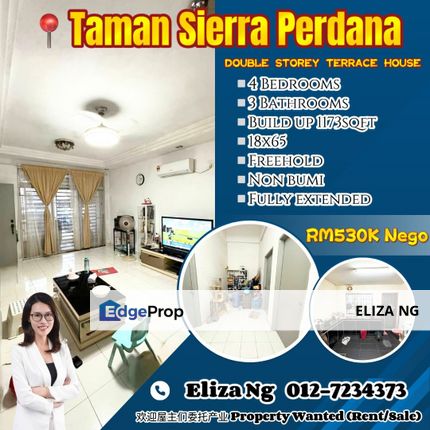 Masai Sierra Perdana Fully Extended Double Storey for Sale, Johor, Masai