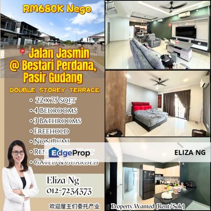 Pasir Gudang Bestari Perdana Jalan Jasmin Fully Renovated  , Johor, Pasir Gudang