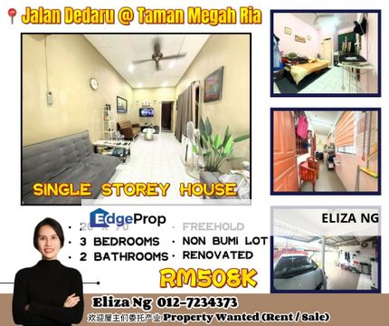 Megah Ria Jalan Dedaru Fully Extended Single Storey for Sale , Johor, Masai