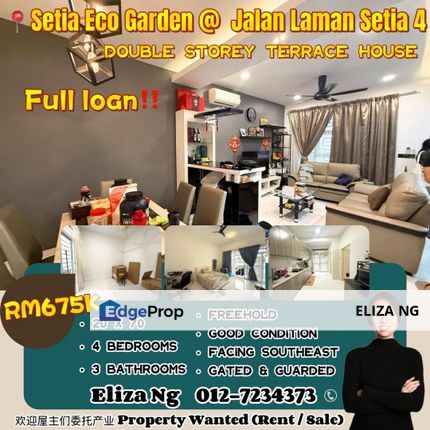 Gelang Patah Setia Eco Gardens Taman Laman Setia 4 Full loan Renovated Double Storey for Sale , Johor, Gelang Patah