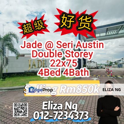 Seri Austin Jade Renovated lowest price Facing South Double Storey 22*75 , Johor, Johor Bahru