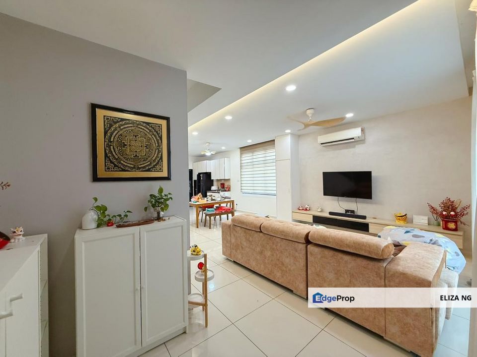 Skudai Danga Sutera Facing South Renovated AA Double Storey Endlot Superlink For Sale, Johor, Skudai