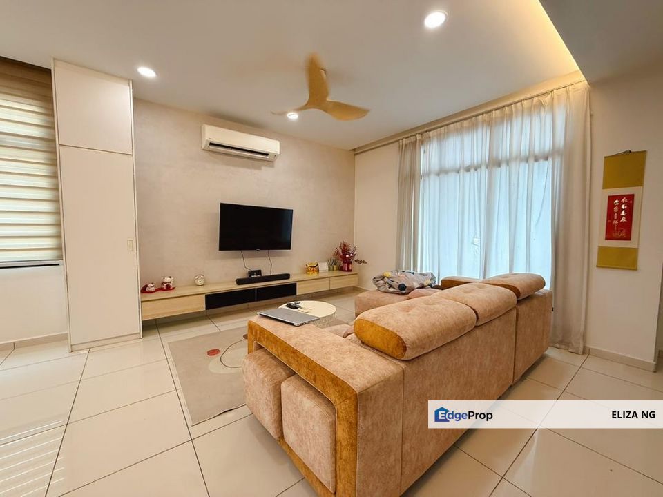 Skudai Danga Sutera Facing South Renovated AA Double Storey Endlot Superlink For Sale, Johor, Skudai