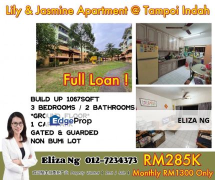 Tampoi Indah Lily & Jasmine Full loan Renovated Ground Floor for Sale, Johor, Tampoi