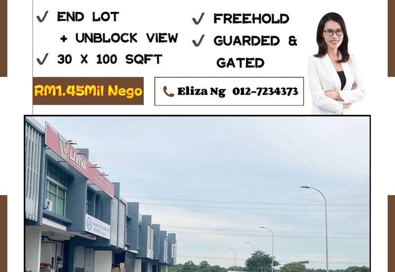 Ulu Tiram Desa 88 Cemerlang Unblock View 1.5 Storey Endlot Factory for Sale