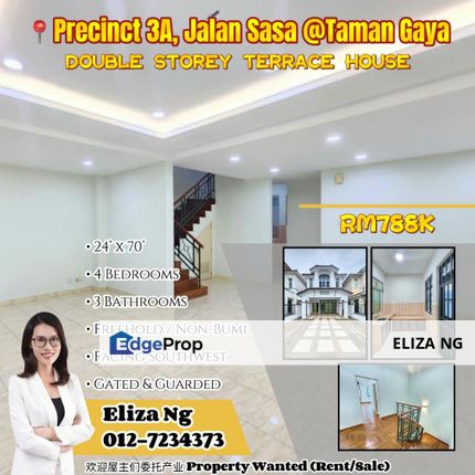 Taman Gaya Jalan Sasa Precinct 3A Southwest renovated Double Storey for Sale, Johor, Ulu Tiram