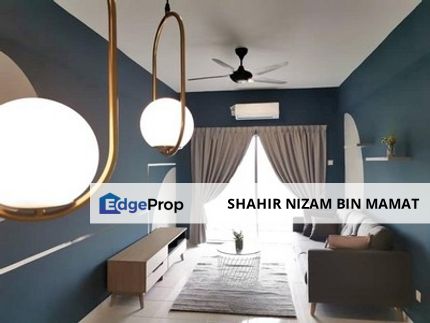 2 Car Parks, Wet Kitchen, Fully Furnished • Pangsapuri Damai Seksyen 25 Shah Alam for Rent, Selangor, Shah Alam