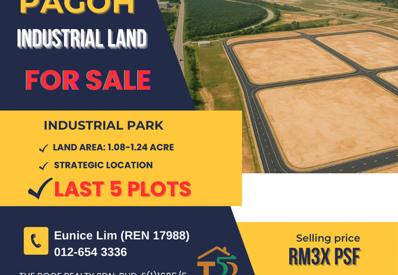 Industrial Land Pagoh For Sale