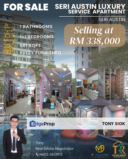 Seri Austin Luxury Service Apartment at Seri Austin for SALES, Johor, Johor Bahru