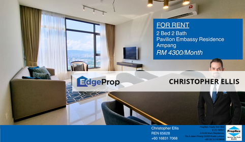 2 Bed Pavilion Embassy Residence For Rent, Kuala Lumpur, Ampang