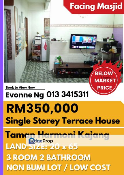 Single Storey Terrace For Sale, Bandar Teknologi Kajang , Selangor, Semenyih