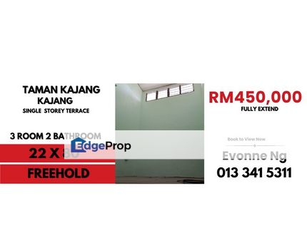 Freehold, Single Storey Terace, Taman Kajang Jaya, Kajang, Selangor, Kajang