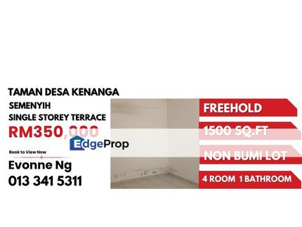 Extented, Single Storey Terace, Taman Desa Kenanga, Semenyih For Sale, Selangor, Semenyih