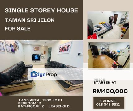 Single Storey House For Sale, Taman Sri Jelok,  Kajang , Selangor, Kajang