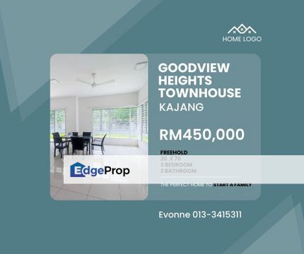 Townhouse For Sale 20x70, Goodview Height, Kajang , Selangor, Kajang