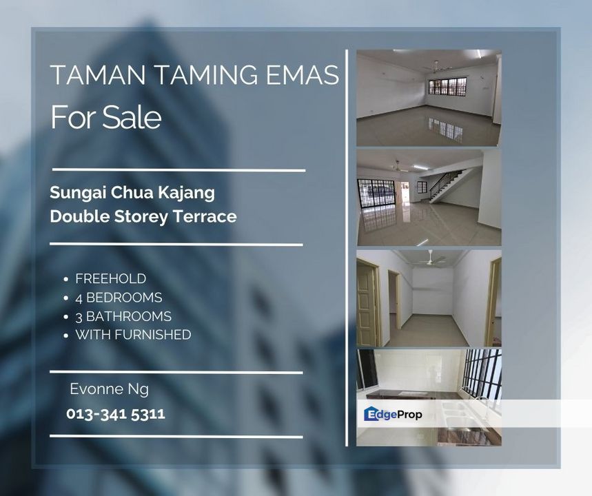 Double Storey Terrace House For Sale 20x76, Taman Taming Emas, Kajang , Selangor, Kajang