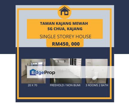 Freehold,Single Storey Terrace, Sungai Chua, Kajang, Selangor, Kajang