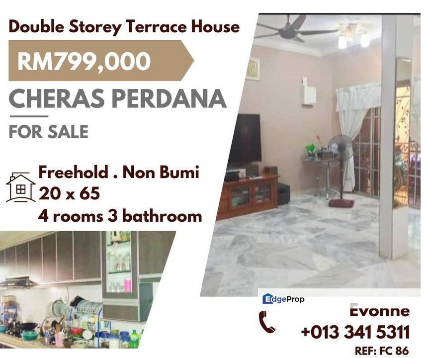 Renovated Double Storey Terrace House For Sale, Cheras Perdana CP7