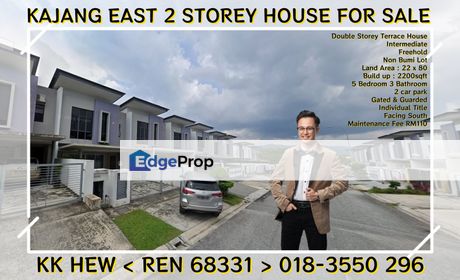 [22x80/Below Market Price] Kajang East 2 Storey House Sale Semenyih, Selangor, Semenyih