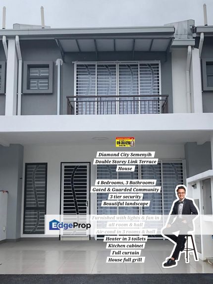 Diamond City Tiara East Broga 2 Storey House For Rent, Selangor, Semenyih