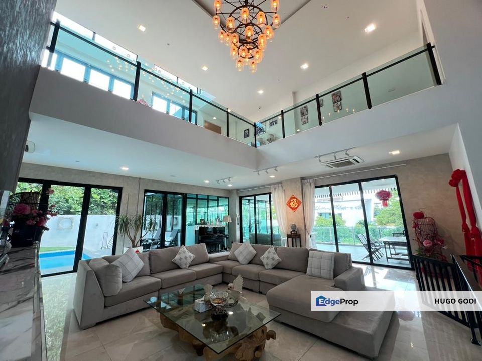 Rare Mansion with High Ceiling Features, ID Fully Furnished with Private Pool&Garden, Selangor, Seri Kembangan