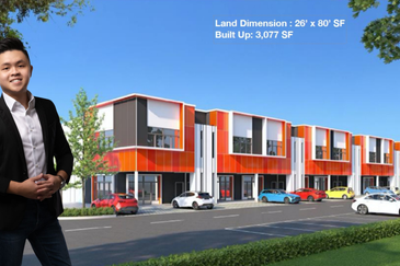 Facing Main Road Terrace New Factory Puncak Alam For Sale