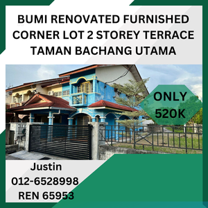 BUMI RENOVATED FURNISHED CORNER LOT 2 STOREY TERRACE TAMAN BACHANG ...