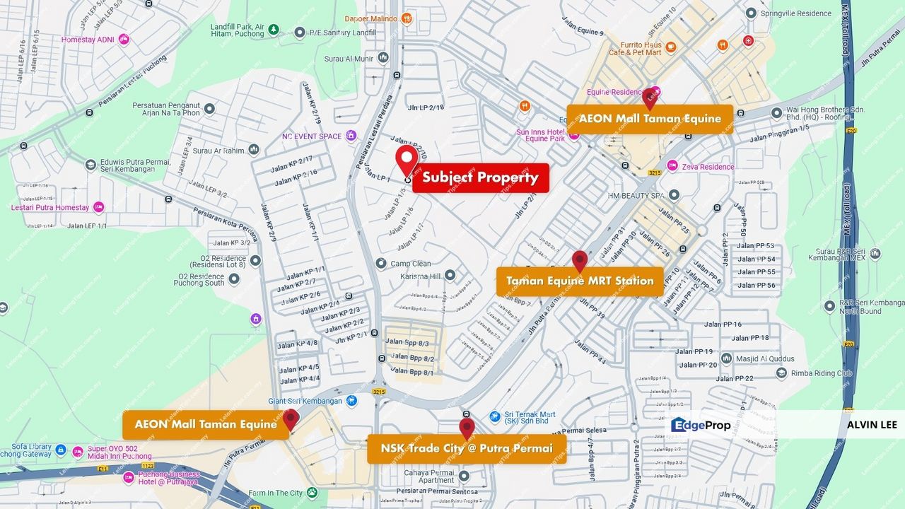 No. 29, Jalan LP 2/10, Taman Lestari Perdana, 43300 Seri Kembangan, Selangor, Selangor, Puchong South