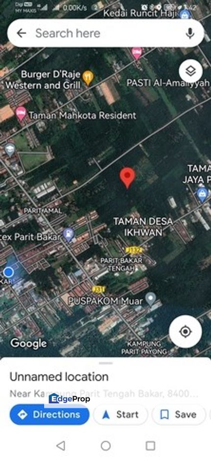 Parit bakar agriculture land for sale , Johor, Muar